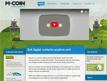 Tablet Screenshot of mcoin.com
